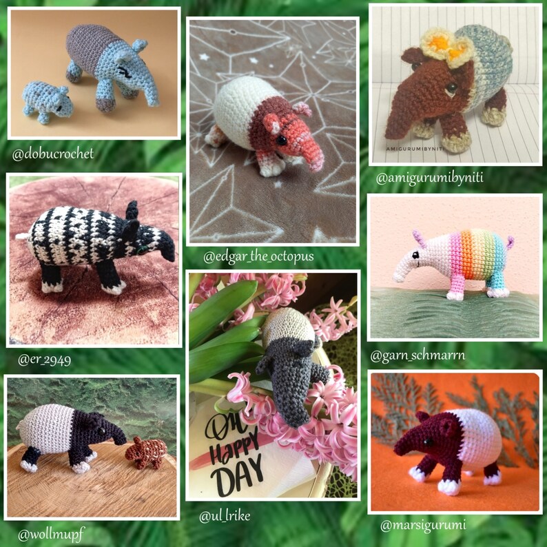 Tapir Pattern Tapir Instructions / Pattern - Etsy