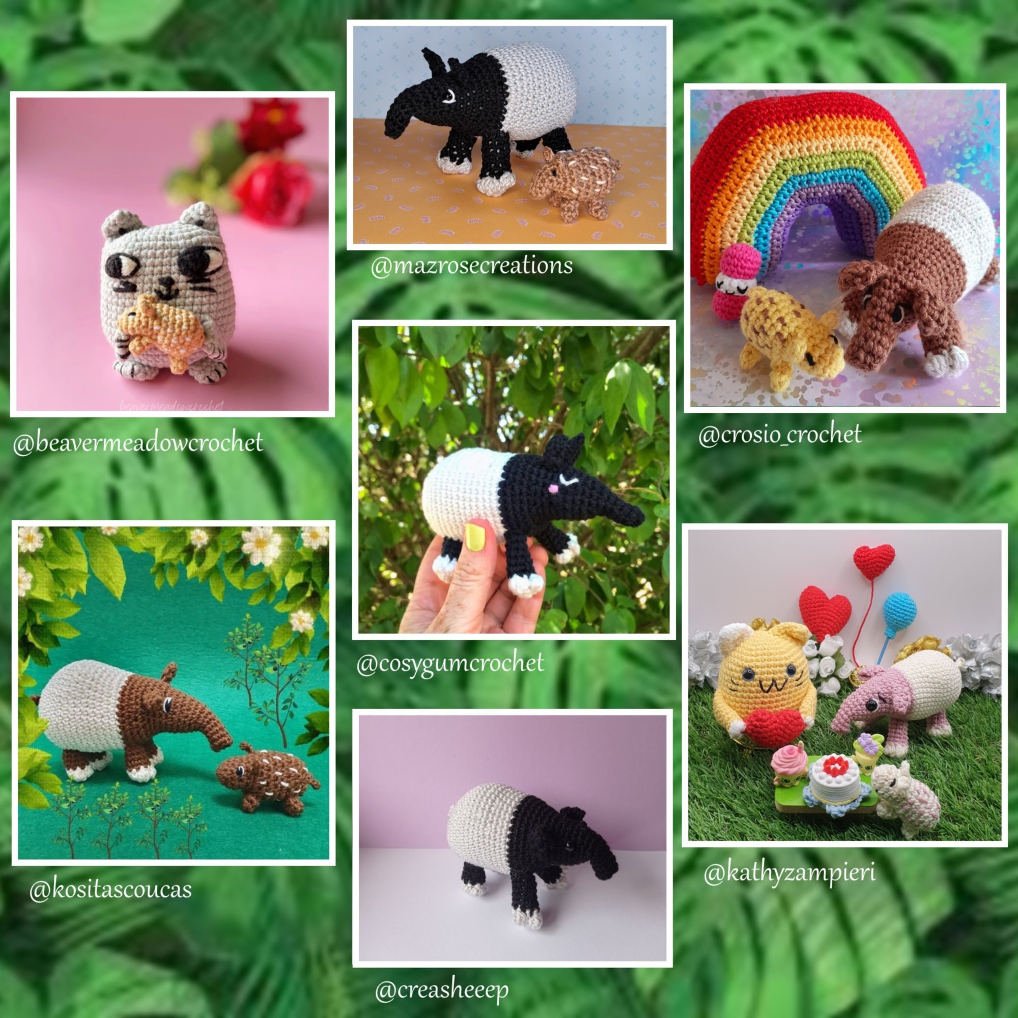 Tapir Pattern Tapir Instructions / Pattern - Etsy