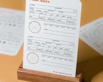 Pour Over Log for Home Baristas - Coffee Tasting Journal and Dial-In Tracker