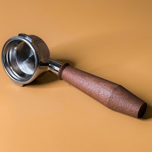 Bottomless Portafilter for Breville - 58mm & 54mm Sizes - Wooden Handle Espresso Tool