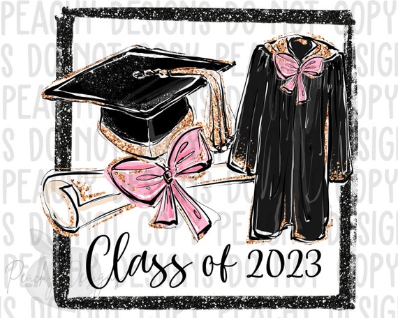 Graduation Cap Gown 2023 & 2024 Year Charm for College or High