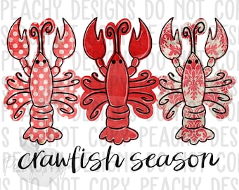 Crawfish Season png, Crawfish png, Crawfish Clipart, sublimation designs, sublimation downloads, sublimation png, Crawfish Boil, Crawfish