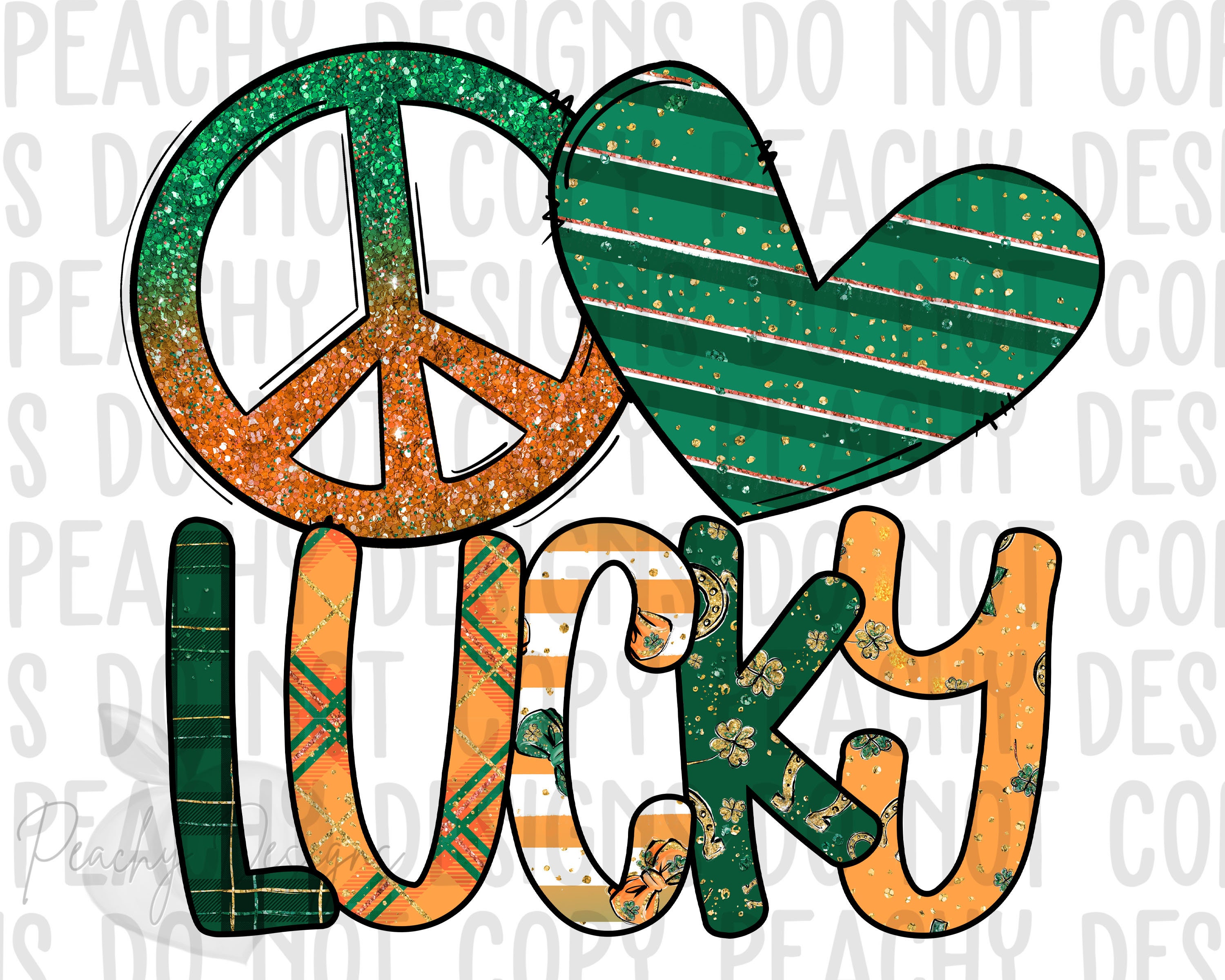 Patricks Day January Bundles Peace Love Pharmacy PNG Instant Download Sublimation Printable Instant Download St