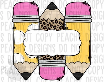 Pencils PNG, digital download, sublimation designs, sublimation downloads, sublimation png, DTG, School clipart, Back to School, teacher
