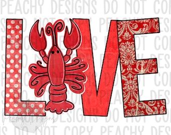 Liebe Langusten png, Langusten png, Langusten Clipart, Sublimationsdesigns, Sublimation, Sublimation png, Langusten kochen, süßes Langusten Design
