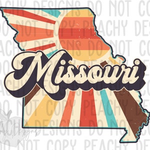 Retro Missouri Png, Missouri State png, Missouri Clipart, Sublimation designs, Missouri Sublimation Design, States Clipart, Vintage Missouri