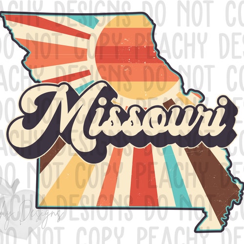 Retro Missouri Png Missouri State Png Missouri Clipart Etsy