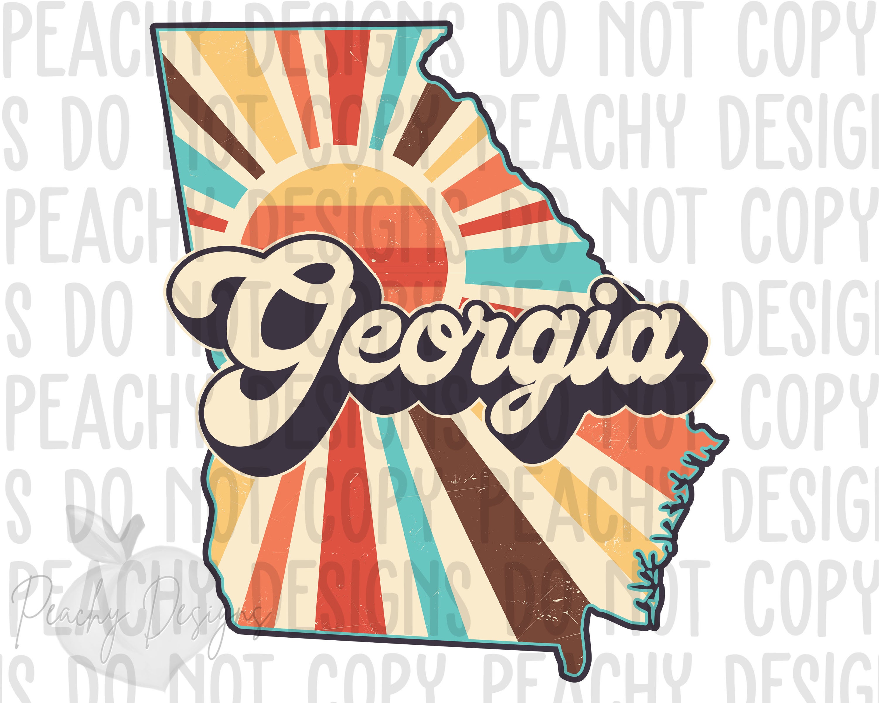 Retro Georgia Png Georgia State Png Georgia Clipart - Etsy Australia