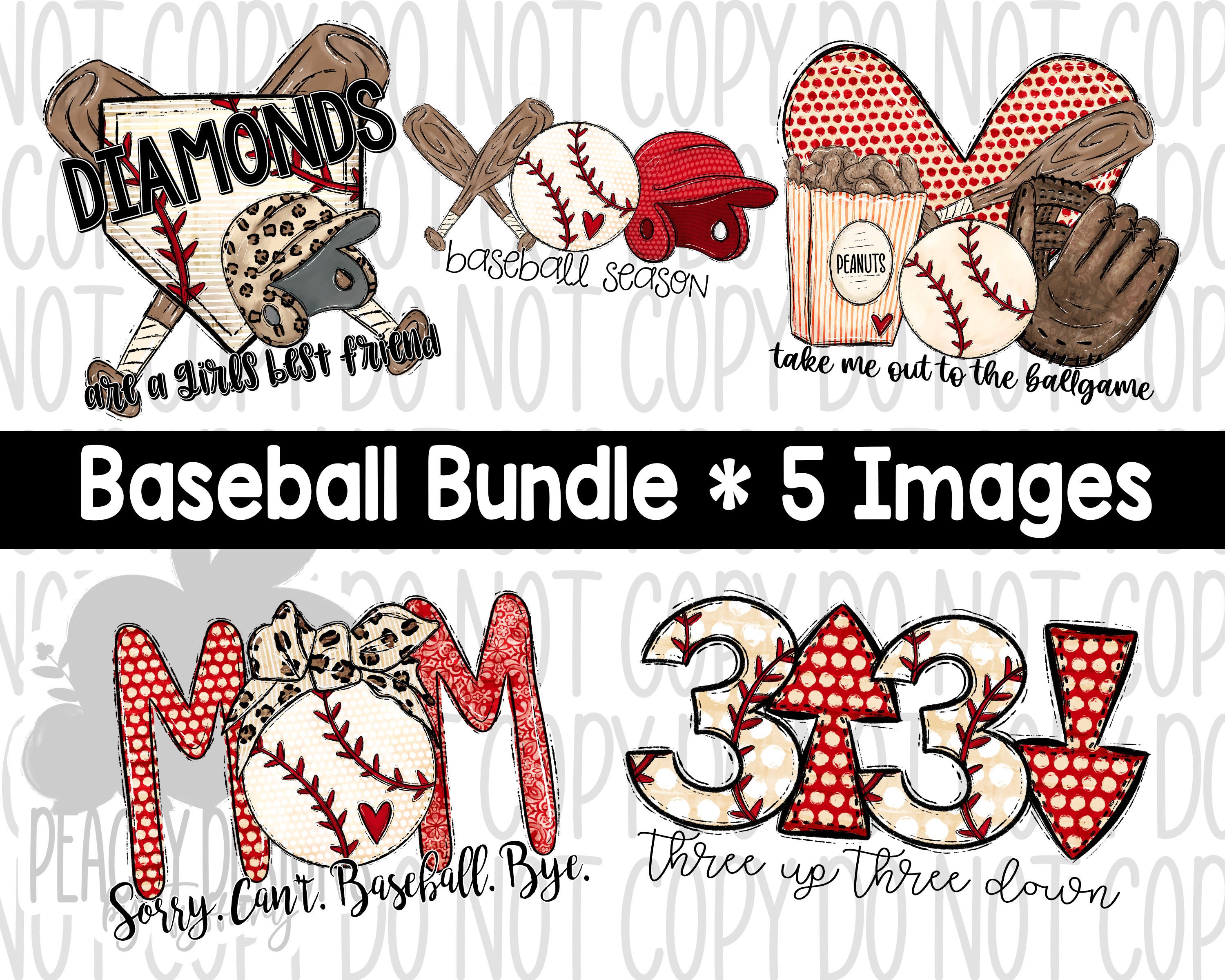 Baseball Png Baseball Bundle Clipart Baseball Mom Leopard - Etsy