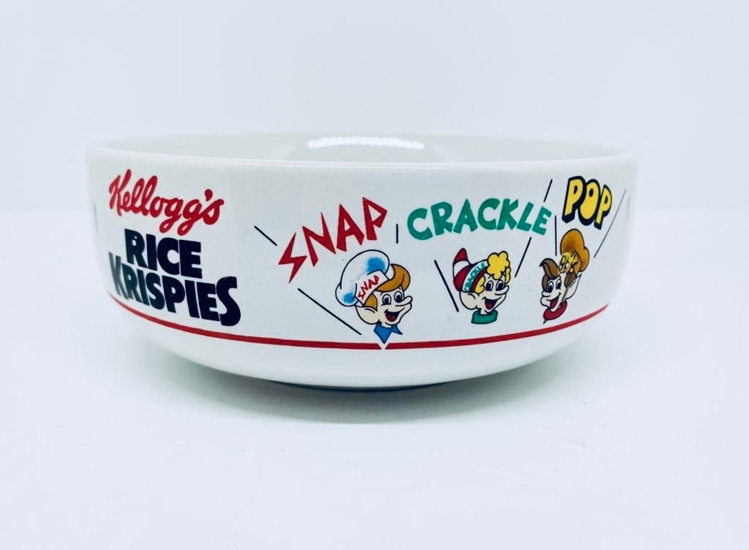 Vintage Kelloggs Cereal Bowl Snap Crackle and Pop 1987 Etsy
