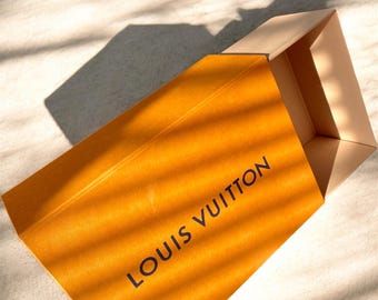 LOUIS VUITTON オレンジボックス 大 Authentic Louis Vuitton Orange Gift Box 11