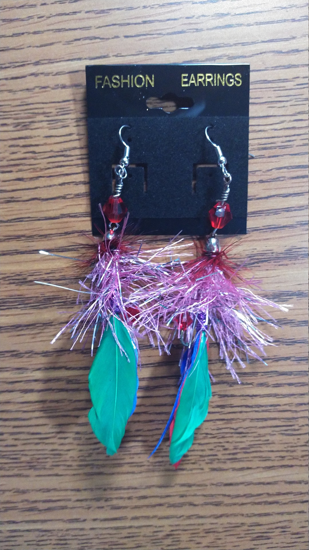 Fly Fishing Earrings Fly Earrings Feather Earrings Fly Tying Earrings