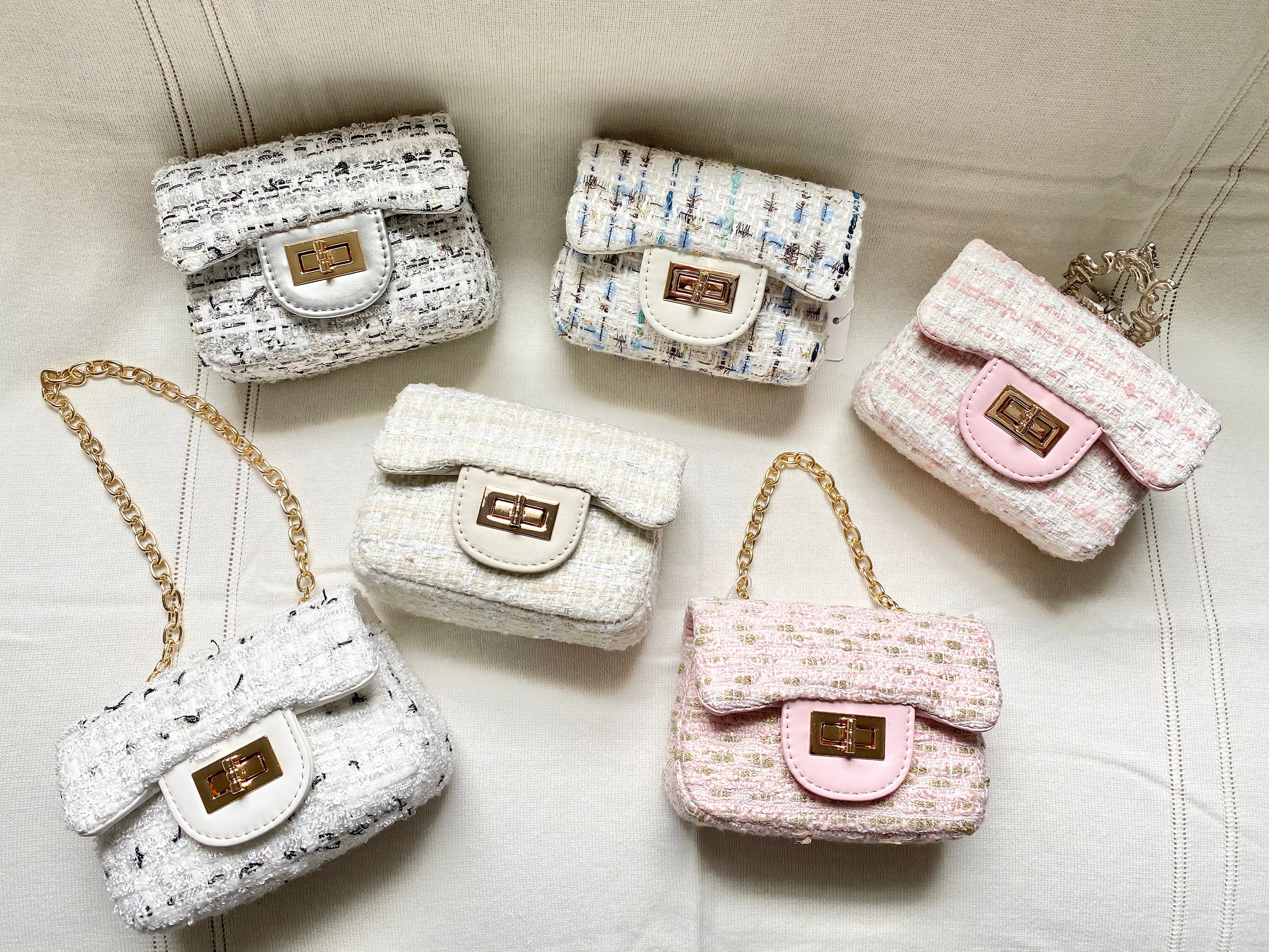 Chanel Mini Tweed Flap Bag - Pink Shoulder Bags, Handbags - CHA862507