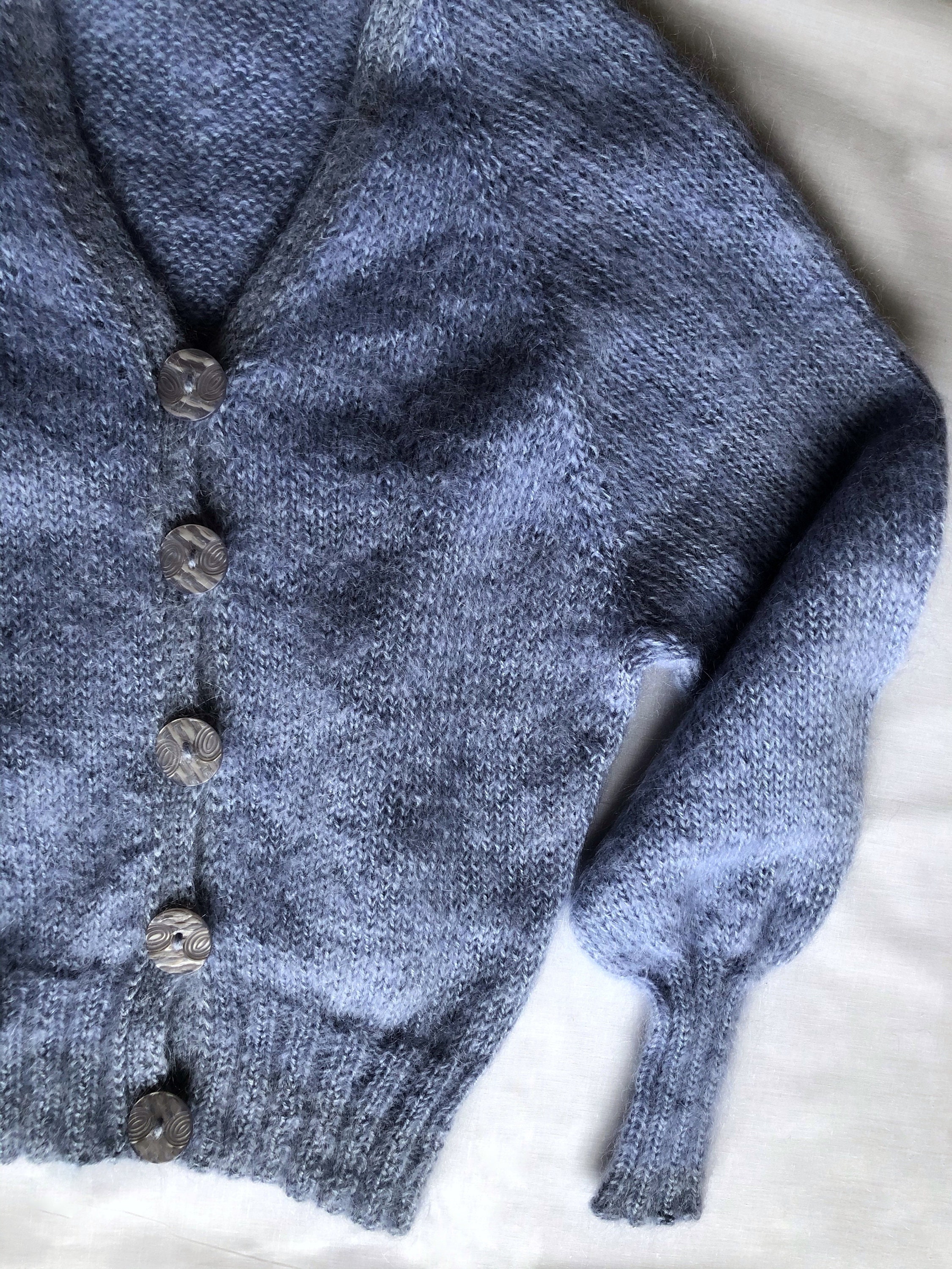 Knitted cardigan with buttons. hand made Etsy