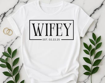 Ensemble de chemises mari et femme, t-shirts pour couple assortis, cadeau de mariage pour elle et lui, tenues de lune de miel pour jeunes mariés, jolies chemises d'anniversaire
