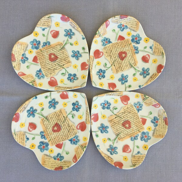 Heart Shaped Plates Etsy
