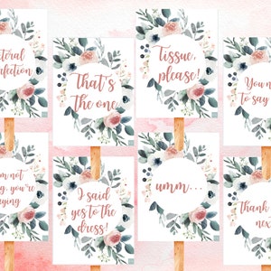 Say Yes to the Dress Bridal Party Signs Instant Digital Download