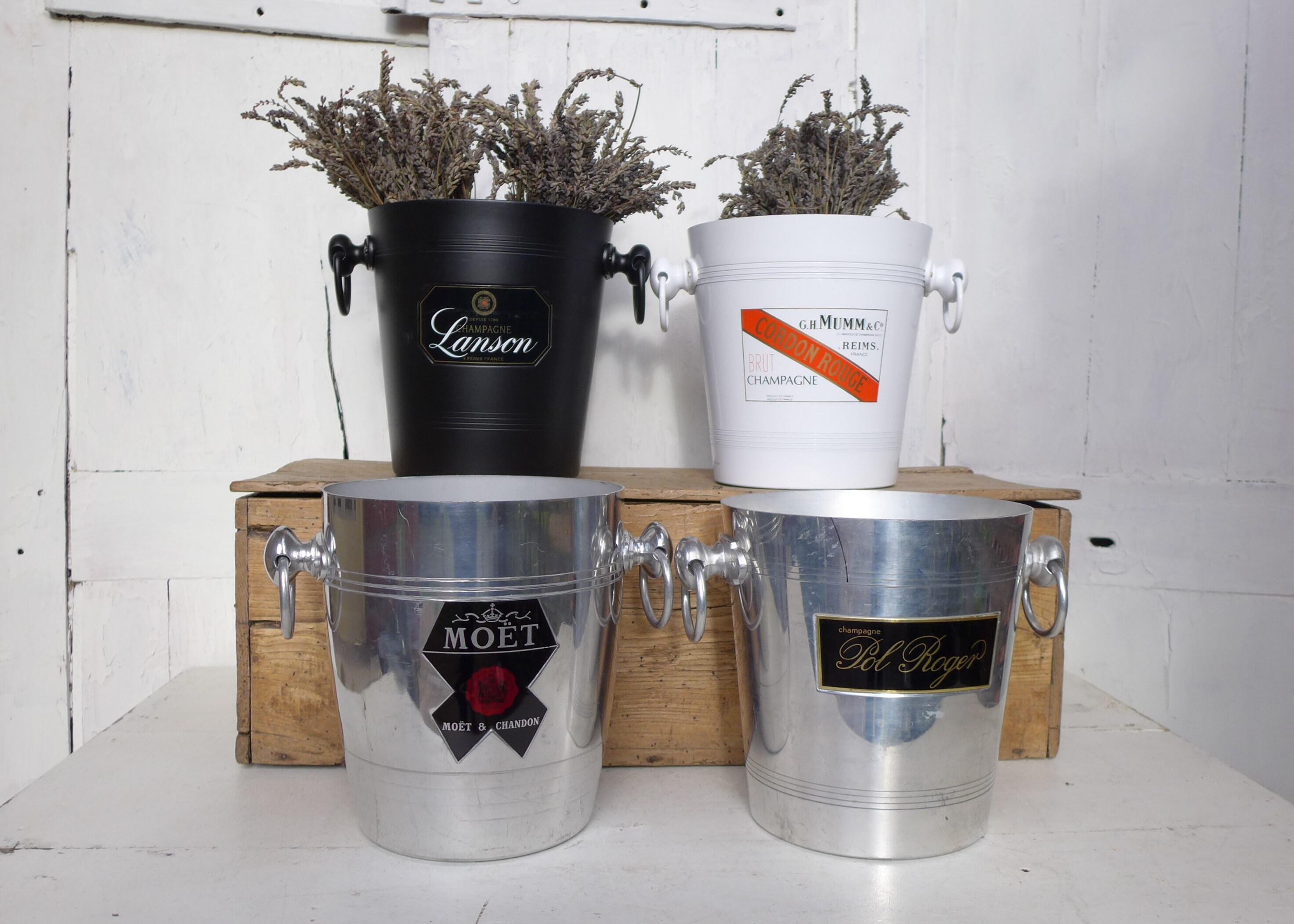 Seaux à Champagne Aluminium Millésimés 4 Français