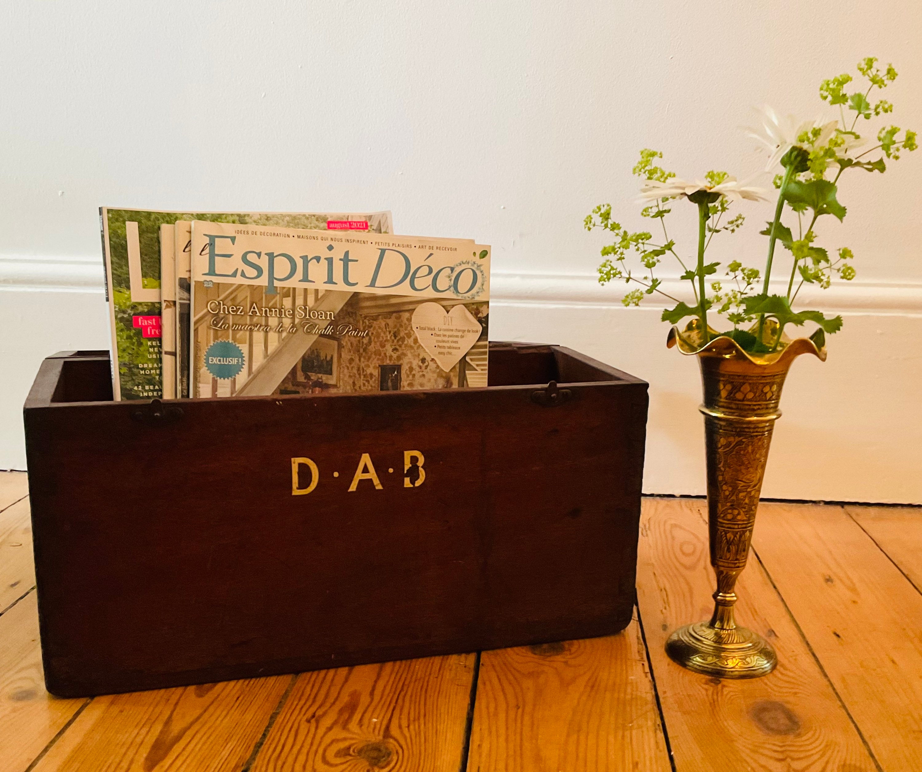 Vintage Aufbewahrungsbox aus Holz | Etsy