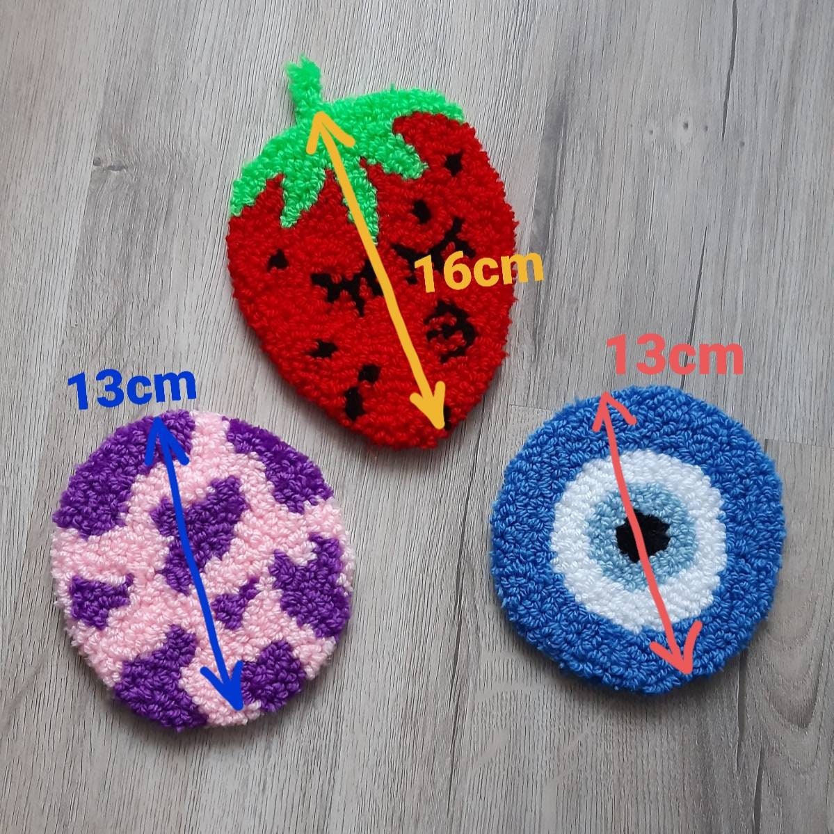 Rug Punching Coasterrug Coasteraesthetic Coasterevil Eye Etsy