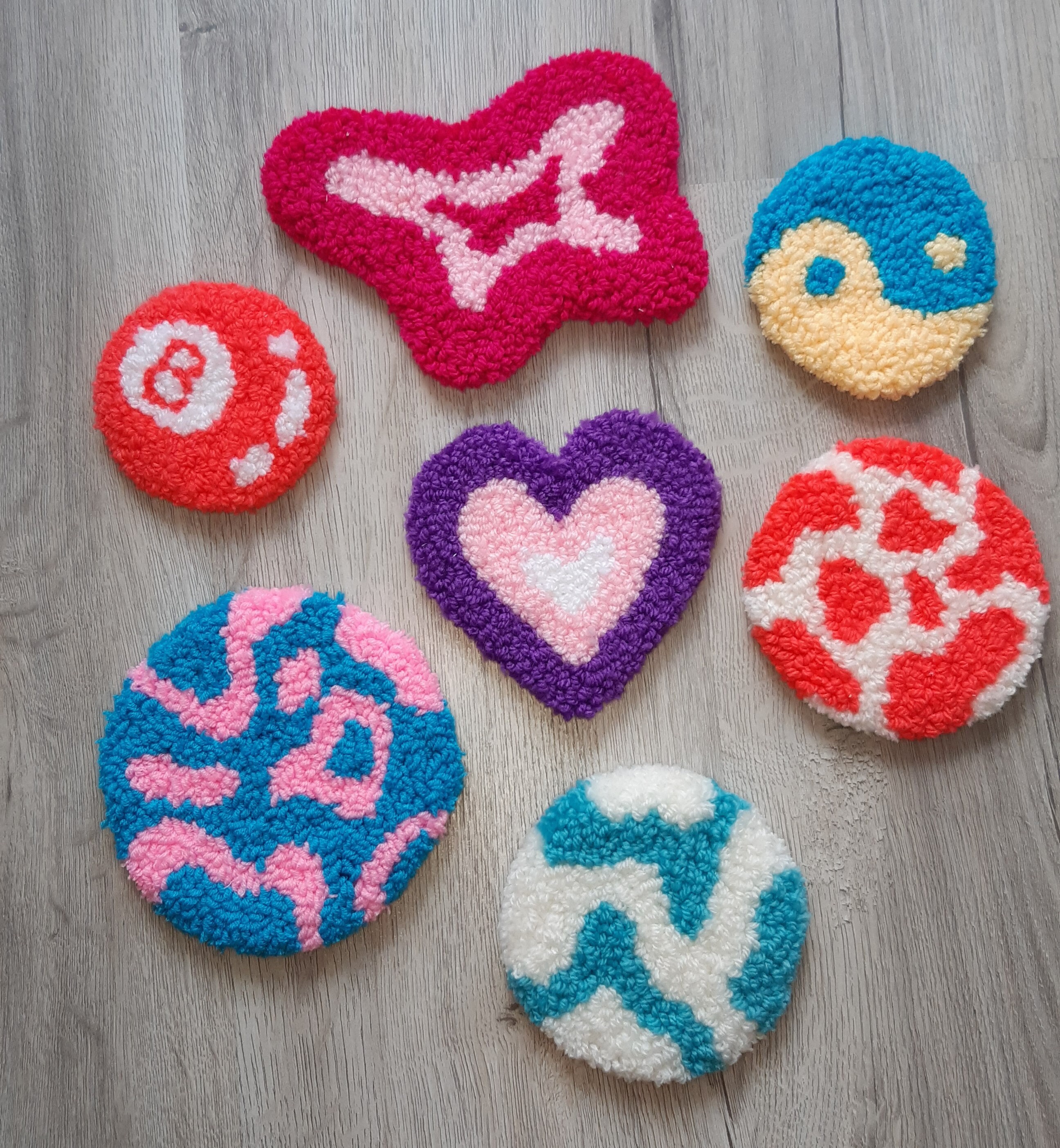 Rug Punching Coasterrug Coasteraesthetic Coasterevil Eye Etsy