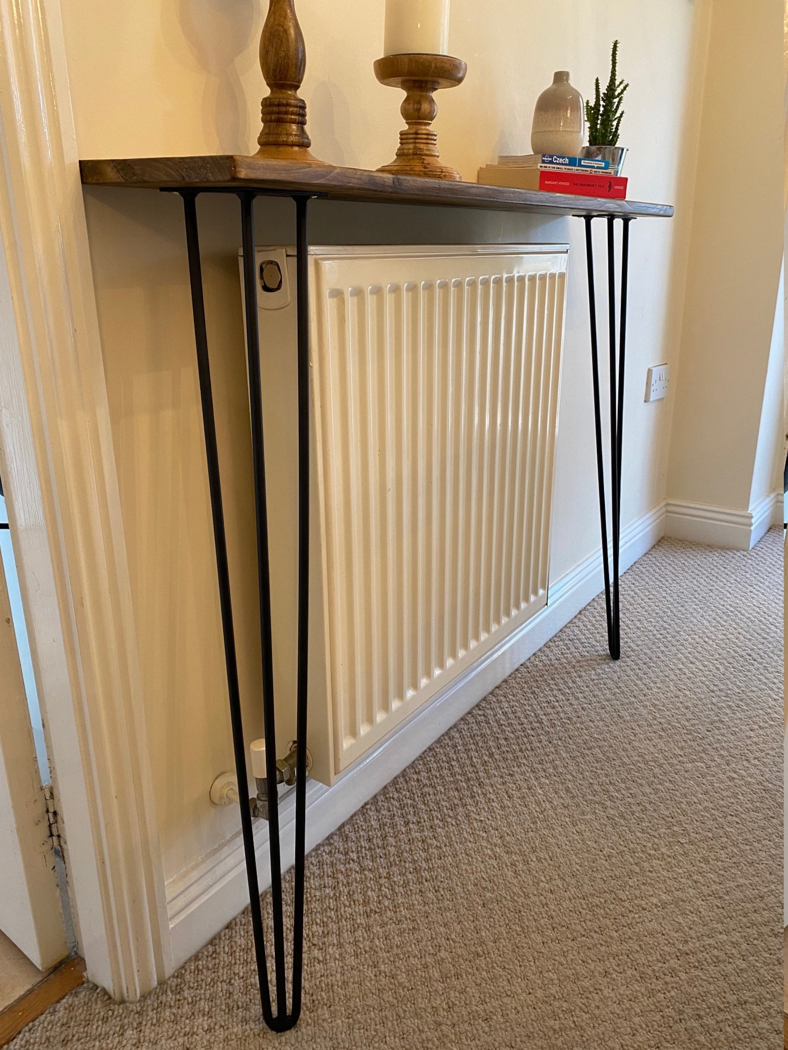 Narrow Console Table / Narrow Radiator Shelf Etsy