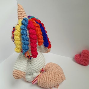 Unicorn amigurumi Crochet Pattern- PDF pattern in English- Unicorn Stuffed Animal-  Baby Unicorn- Instant PDF Download