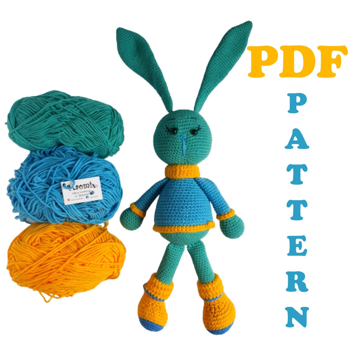 Bunny Crochet Pattern, Crochet Bunny Tutorial, Crochet Bunny Pattern