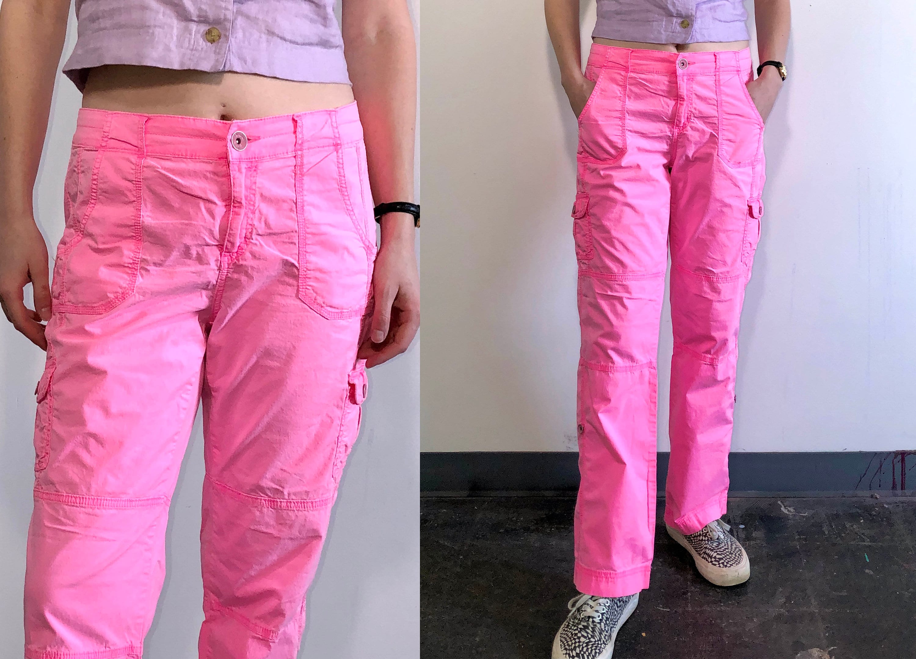 Vintage 00s Hot Pink Cargo Pants 