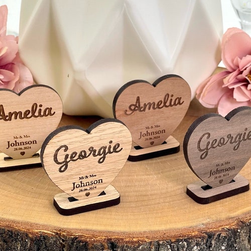 Wooden Place Names / Settings Wedding Names Wedding Etsy UK