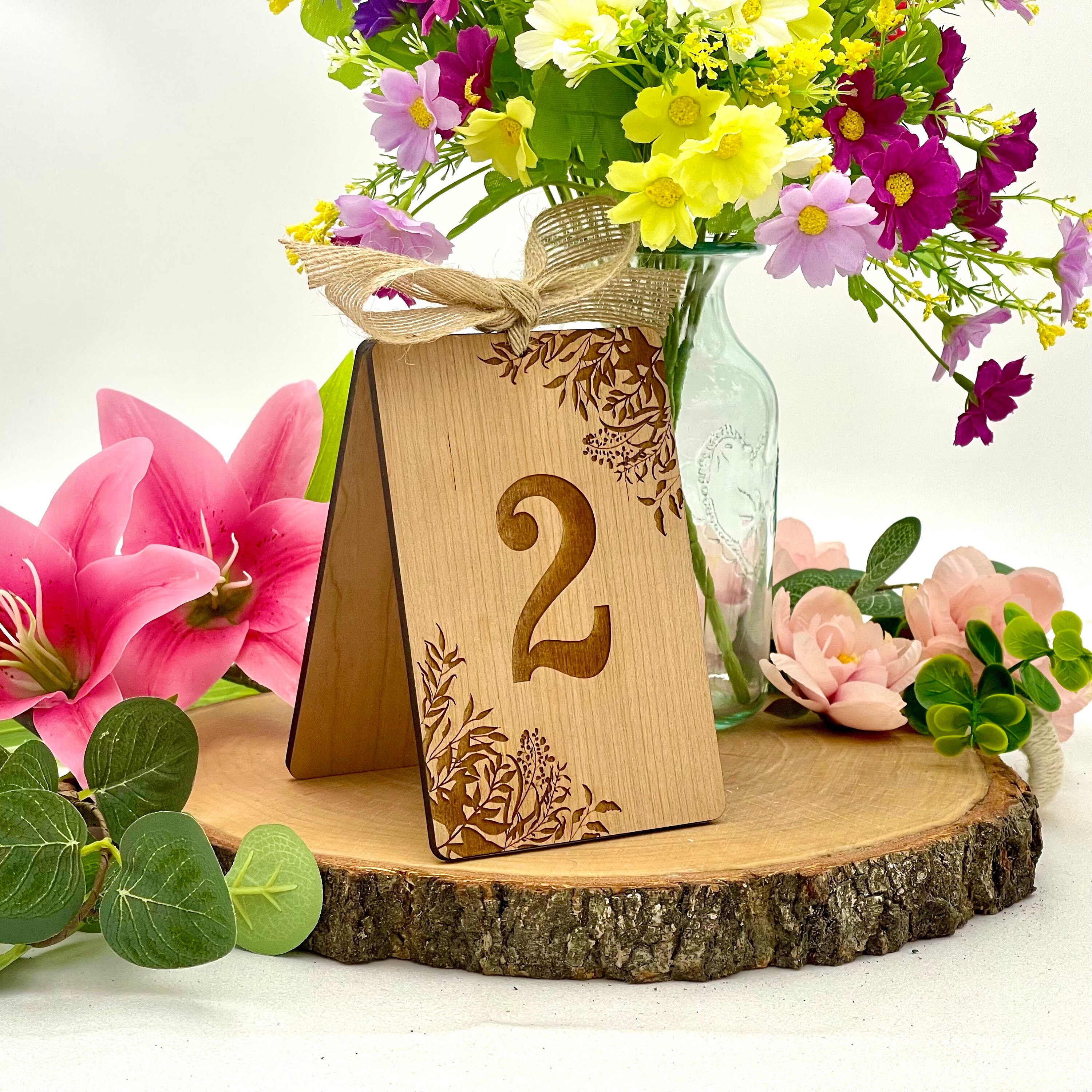 Wooden 2024 flower table