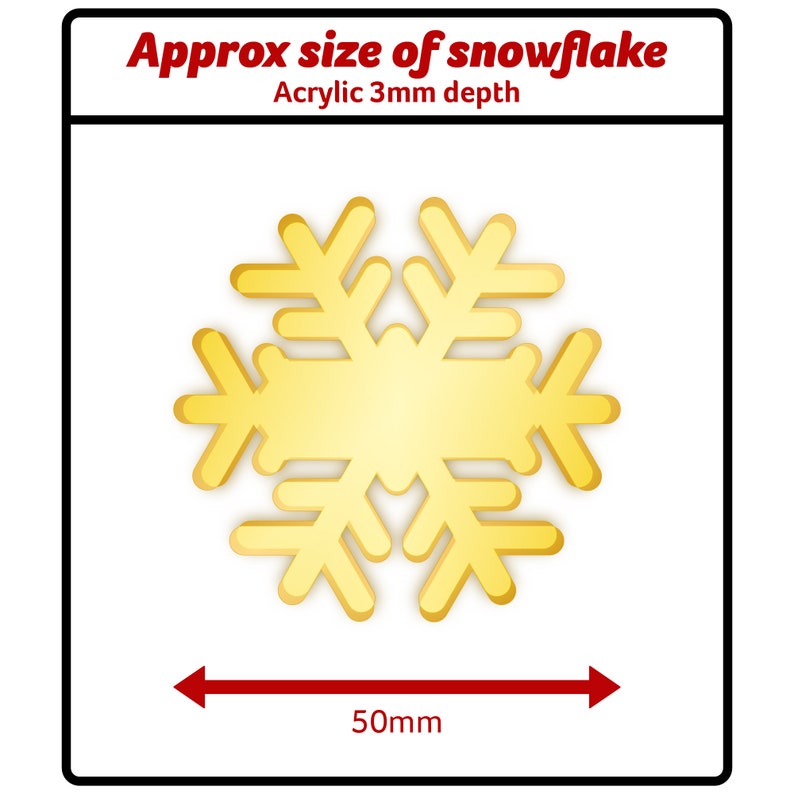 Personalised Christmas Snowflake Place Settings, Mirror Engraved names. Chic customised seat cards festive table decorations idea image 8