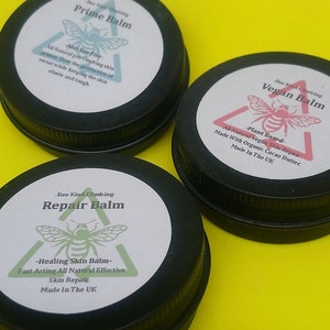 Skincare Bee Kind & Climb. Hand balm for climbers, all natural homemade skin repair, anti sweat and vegan option aswell image 1