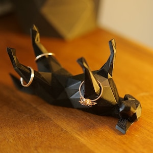 Adorable Dog Ring Holder, Playful Pets Jewlery Holder, Ring Stands, Wedding Ring Stand