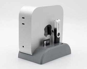 Vertical Stand for Mac Mini M4/Pro - With SD Card and USB compartment