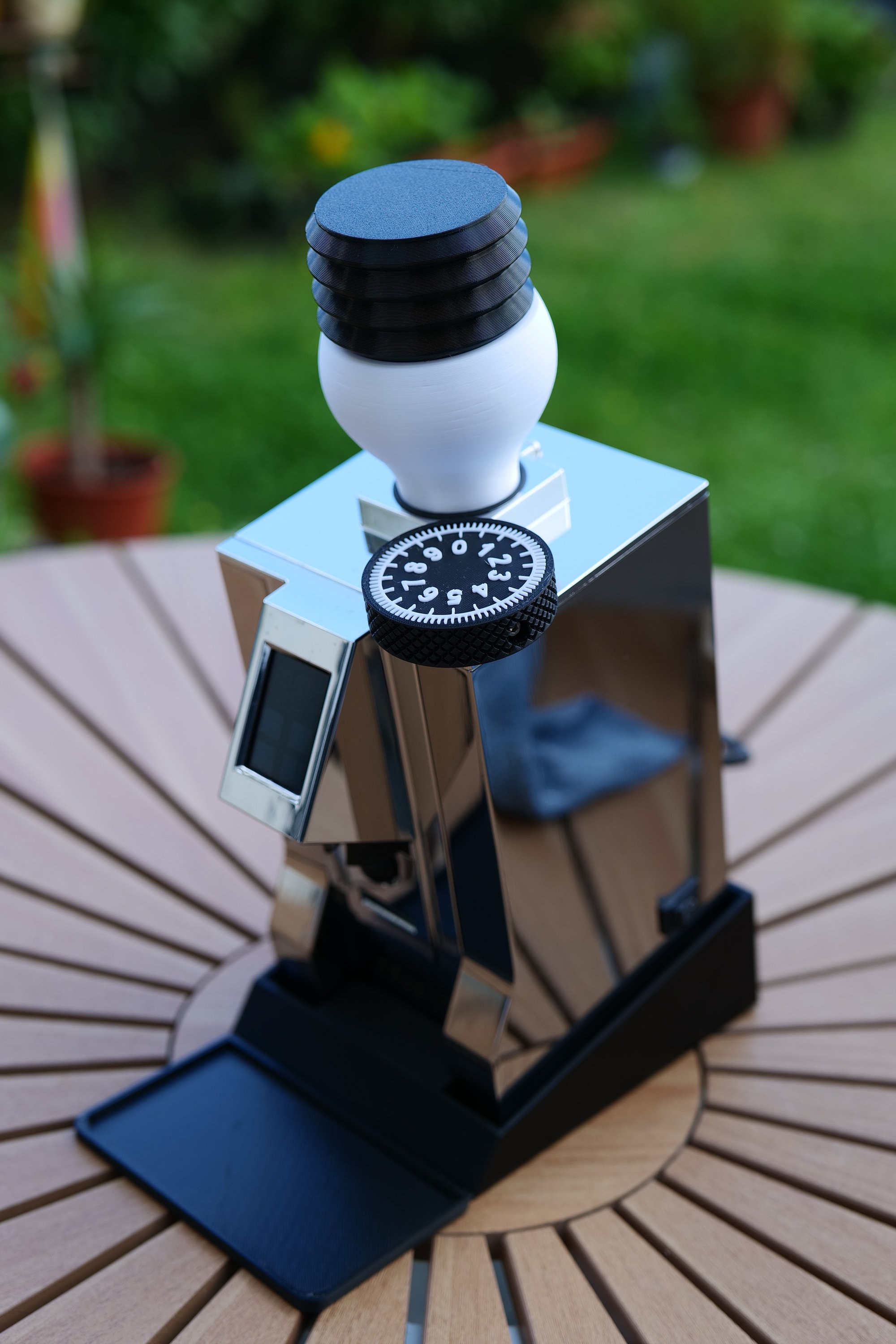 Single Dose Hopper With Bellows For Eureka Mignon Grinder - Reduces Coffee Retention, Black