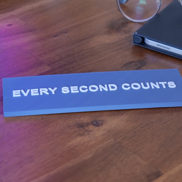 Every Second Counts Magnetic Sign The Bear show
