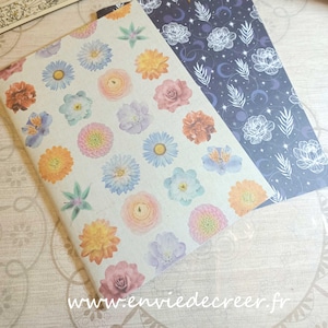 A5-maandplanner, ongedateerd, één maand op twee pagina's met stippelpagina's tussen de maanden - 12 maanden, januari tot en met december.