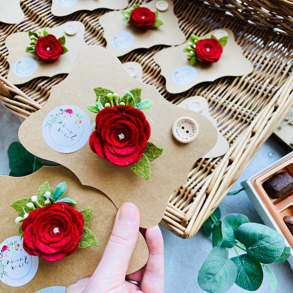 Red Hair Flower Etsy UK