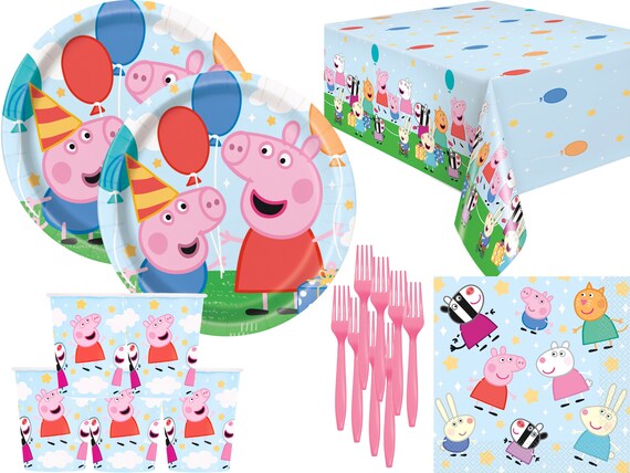 Definitie Blanco Jabeth Wilson Peppa Pig Party Supplies Tableware Bundle - Etsy Hong Kong