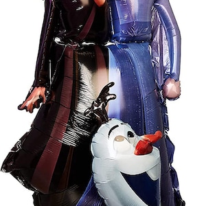 Globo gigante de aluminio de 58" con anagrama de Frozen 2, Elsa y Anna Airwalkers