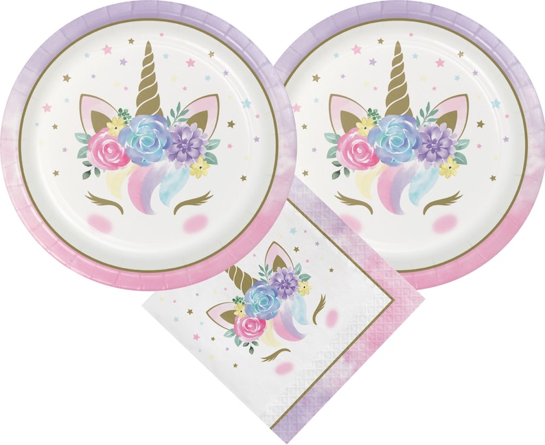 Unicorn Party Supplies Pack zdjęcie 3