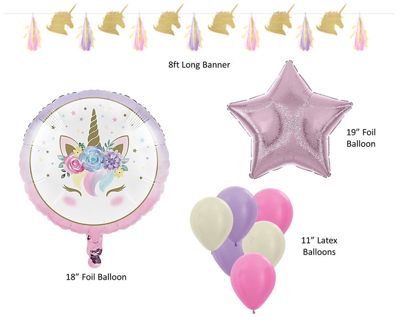 Unicorn Party Supplies Pack zdjęcie 10