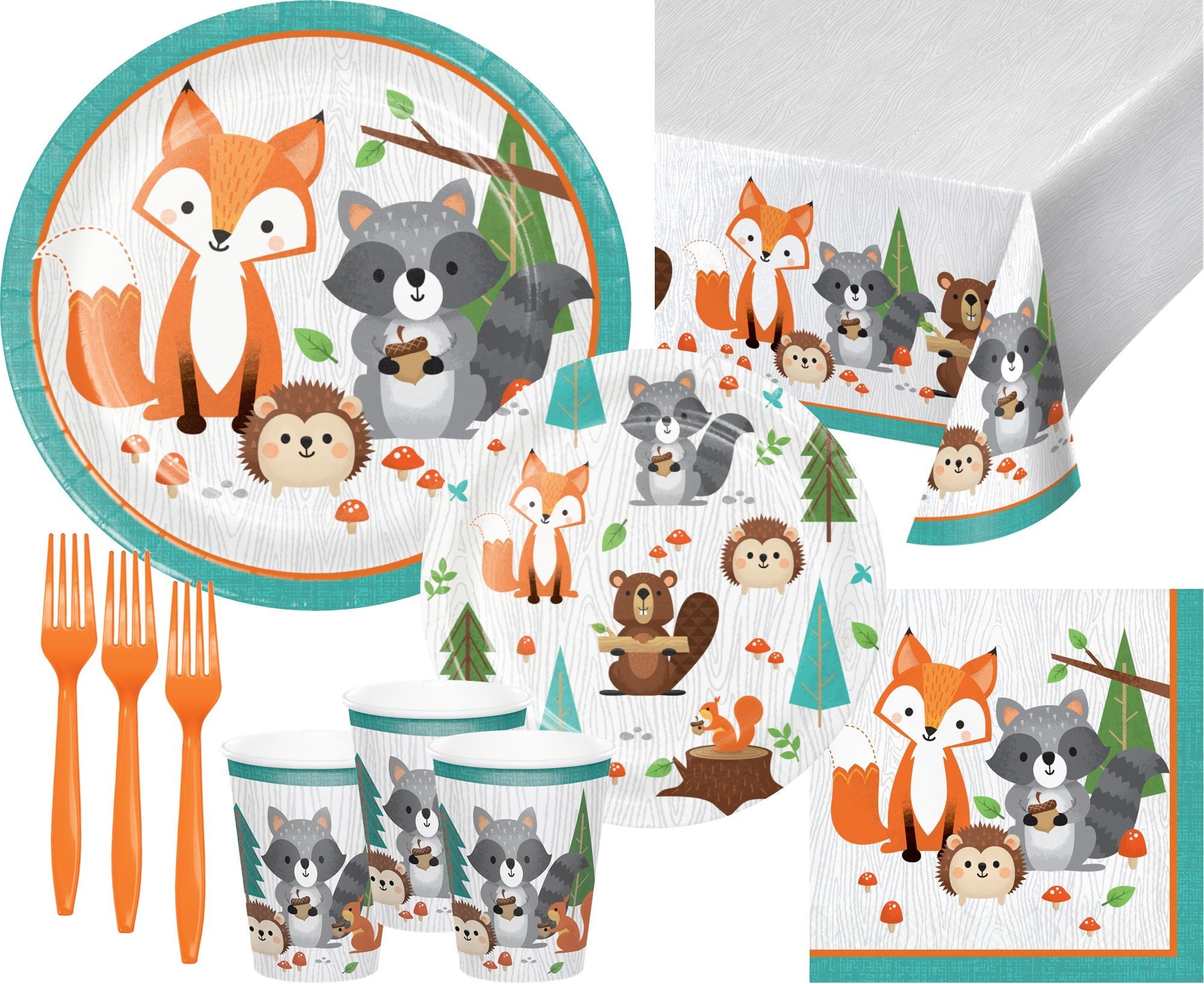 Woodland Creatures Wild One Party Supplies