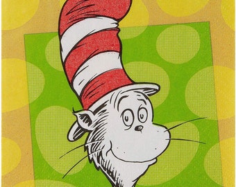 Dr. Seuss Cat in the Hat Beverage Napkins - 16ct