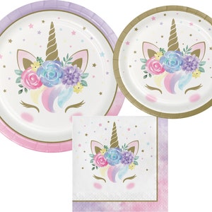 Unicorn Party Supplies Pack Pack for 8