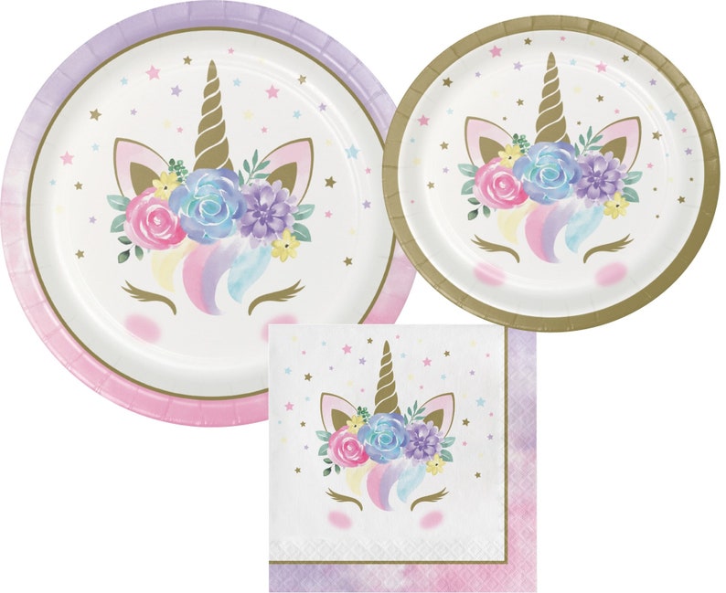 Unicorn Party Supplies Pack Pack for 8