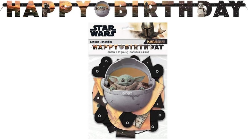 Table Set and Decorations for 16 Mandalorian The Child Baby Yoda Party Supplies Bundle with Dinner Plates and Napkins for 16 Guests image 7