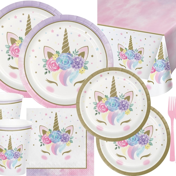 Unicorn Party Supplies Pack