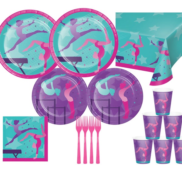 Gymnastics Party Supplies Bundle